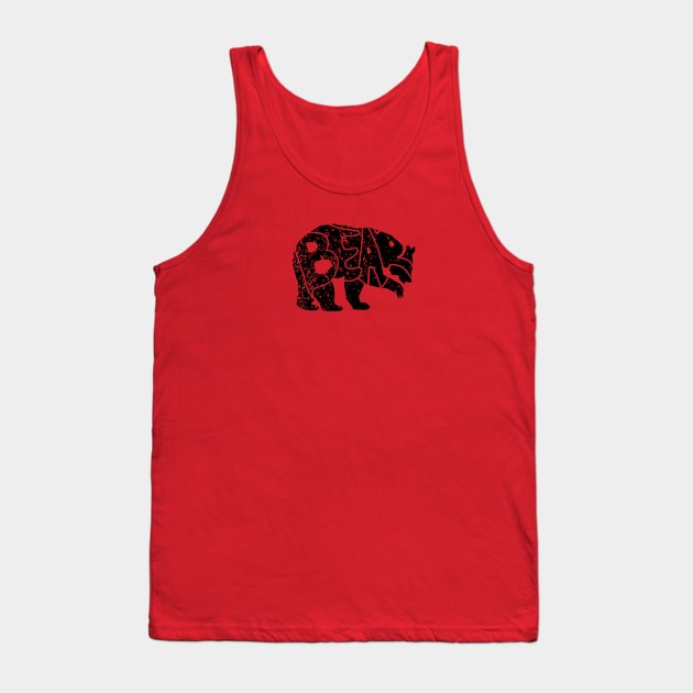 Bear Logo (Distressed) Tank Top by TaliDe